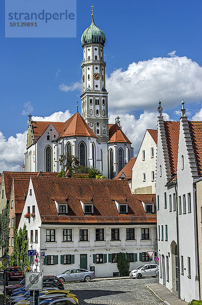 Klosterkirche Sankt Ulrich und Afra  Augsburg  Schwaben  Bayern  Deutschland  Europa