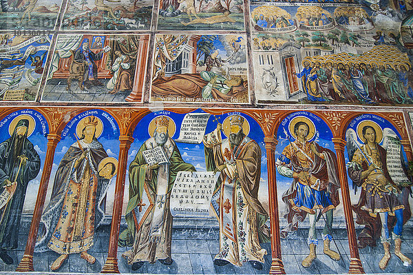 Orthodoxe Wandmalereien im Kloster Sveti Jovan Bigorski  Mazedonien  Europa