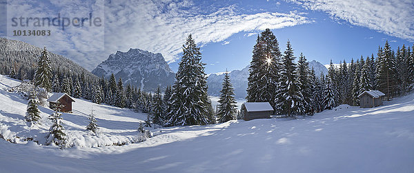 Zugspitze Wettersteingebirge  Tirol  Österreich  Europa