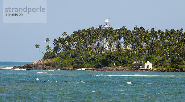 Leuchtturm  Rock Islands  Beruwela  Westprovinz  Indischer Ozean  Ceylon  Sri Lanka  Asien