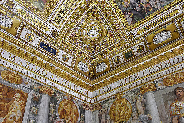 Rom Hauptstadt Europa Museum Dekoration Gemälde Bild Latium Decke Italien