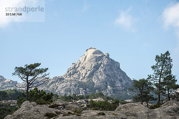 Berglandschaft mit Punta di u Diamante  l?Ospédale  Alta Rocca  Korsika  Frankreich  Europa