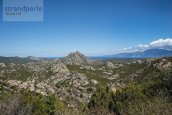 Felsenlandschaft  Agriates Wüste  Désert des Agriates  Santo-Pietro-di-Tenda  Korsika  Frankreich  Europa