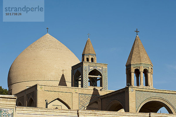 Vank-Kathedrale  Armenisch-apostolische Kirche  Kuppel und Glockenturm  Sankt-Marien-Kirche oder Maryam-Kirche  armenisches Viertel Neu Jolfa  Dschulfa  Isfahan  Iran