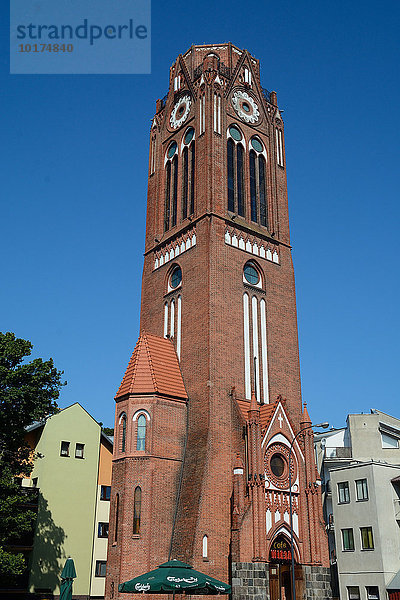 Die evangelische lutherische Kirche  Ruine  in Swinoujscie  Woiwodschaft Westpommern  Polen  Europa