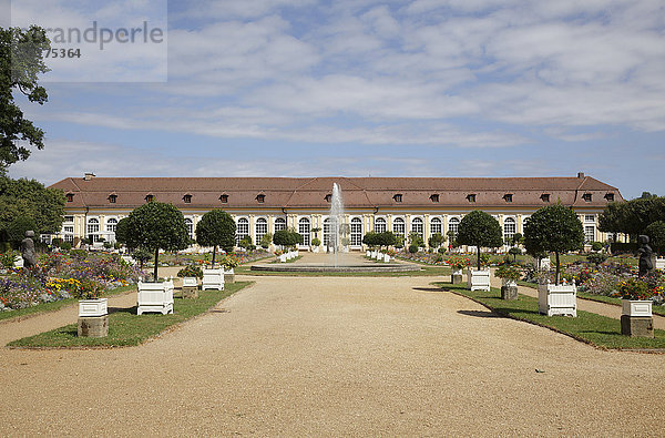 Orangerie und Hofgarten  Residenz Ansbach  Ansbach  Bayern  Deutschland  Europa