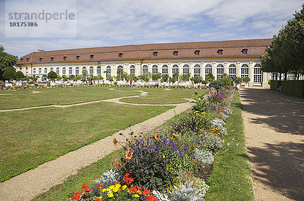 Orangerie und Hofgarten  Residenz Ansbach  Ansbach  Bayern  Deutschland  Europa