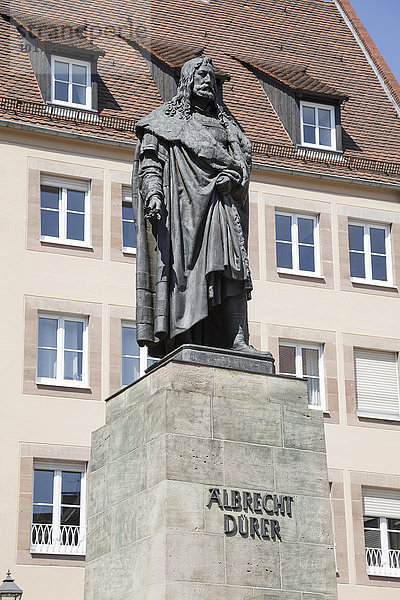 Albrecht Dürer-Statue  Nürnberg  Bayern  Deutschland  Europa