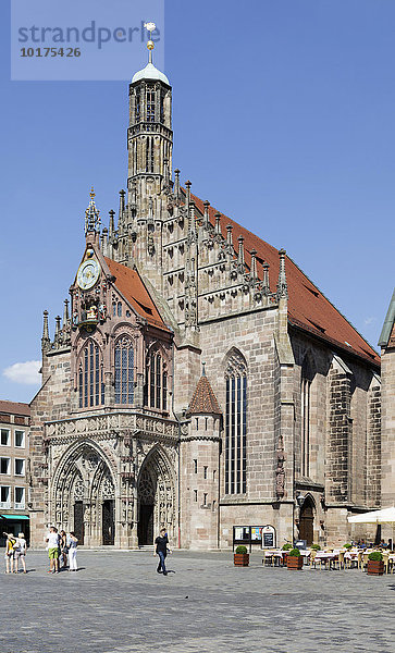 Frauenkirche  Stadtpfarrkirche Unserer Lieben Frau  Nürnberg  Bayern  Deutschland  Europa