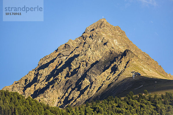 Bergkastelspitze  Grenze Österreich und Italien  Vinschgau  Südtirol  Italien  Europa