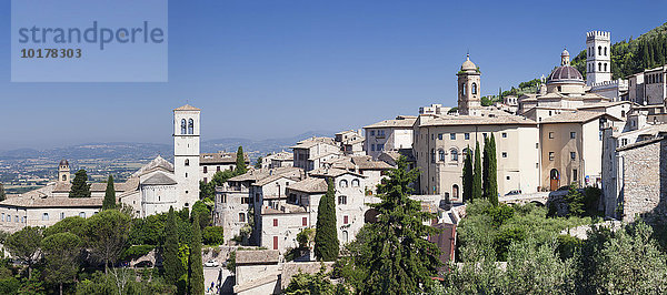 Ortsansicht  Assisi  Provinz Perugia  Umbrien  Italien  Europa