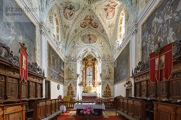 Chorraum der Stiftskirche  Stift Ardagger  Mostviertel  Niederösterreich  Österreich  Europa