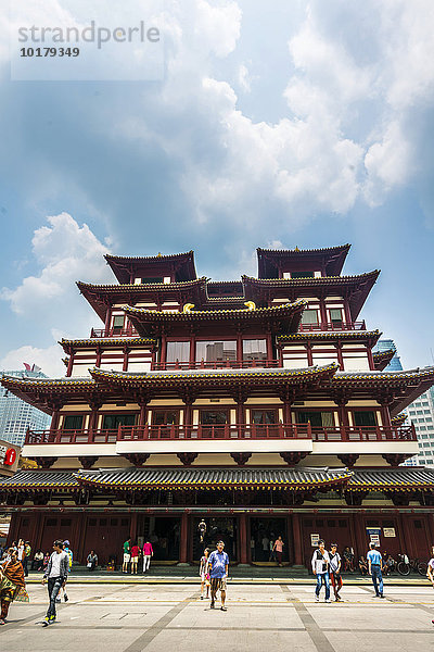 Thong Hood Cho Tempel an der Waterloo Street  Chinatown  Singapur  Asien