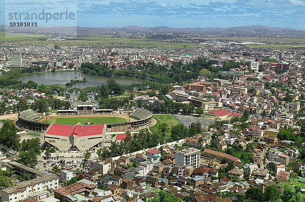 Das Stadion der Hauptstadt Antananarivo  Tana  Madagaskar  Afrika