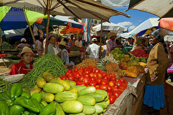 Markt  Antananarivo  Tana  Madagaskar  Afrika