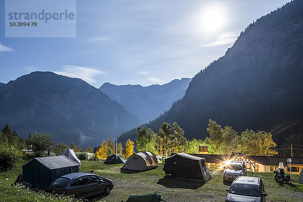 Campingplatz  Plansee  Ammergauer Alpen  Reutte  Tirol  Österreich  Europa