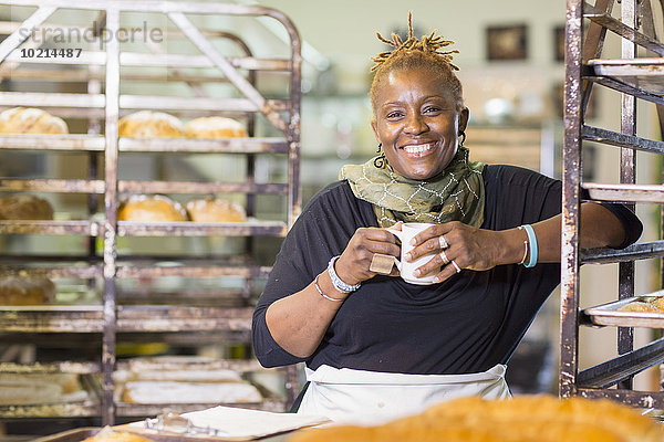 Küche schwarz trinken Kaffee Bäcker Bäckerei