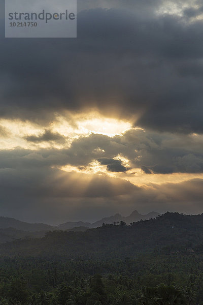 Wolke Himmel Landschaft über Borobudur Indonesien