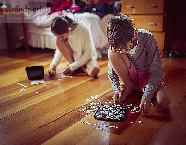 Boden Fußboden Fußböden Puzzle Schlafzimmer mischen Mixed