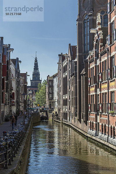 Amsterdam Hauptstadt Gebäude vorwärts Niederlande