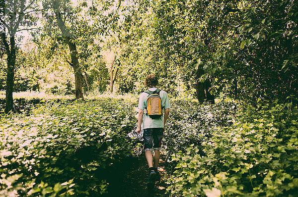 Europäer Mann Überfluss wandern