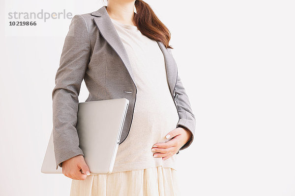 Frau Schwangerschaft jung Business japanisch
