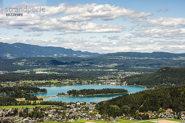 Österreich  Kärnten  Blick auf den Faaker See
