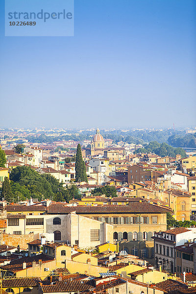 Italien  Florenz  Stadtbild vom Piazzale Michelangelo aus gesehen