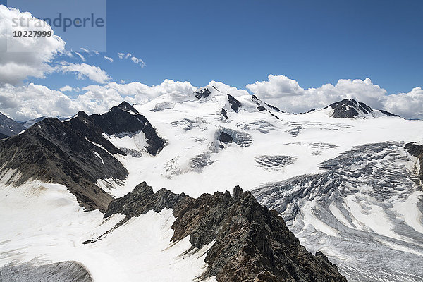 Österreich  Tirol  Ötztaler Alpen  Pitztal  Blick auf die Wildspitze