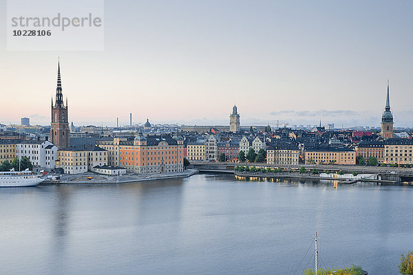 Schweden  Stockholm  Blick von der Soedermalm auf die Altstadt