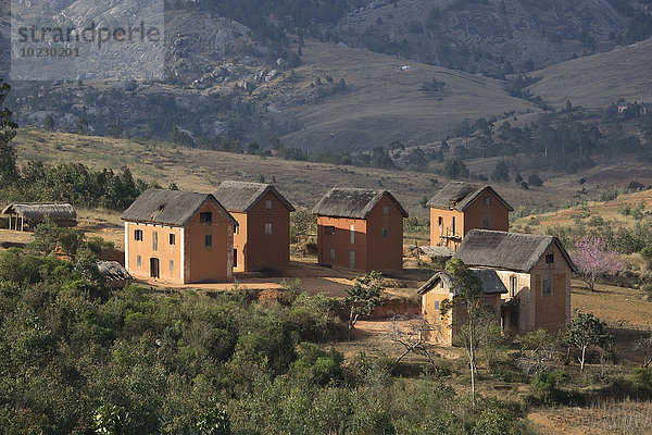 Afrika  Madagaskar  Dorf in den Bergen