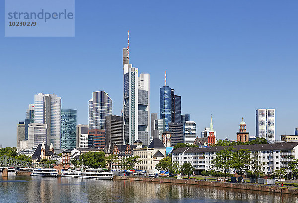 Deutschland  Frankfurt  Blick auf die Skyline