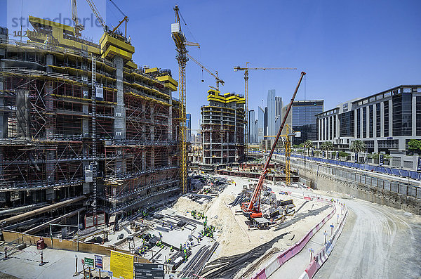 Vereinigte Arabische Emirate  Dubai  Baustelle