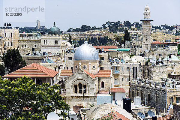 Israel  Jerusalem  Altstadt  muslimisches Viertel  Blick auf die armenisch-katholische Kirche  Our Lady of Sorrows Kirche