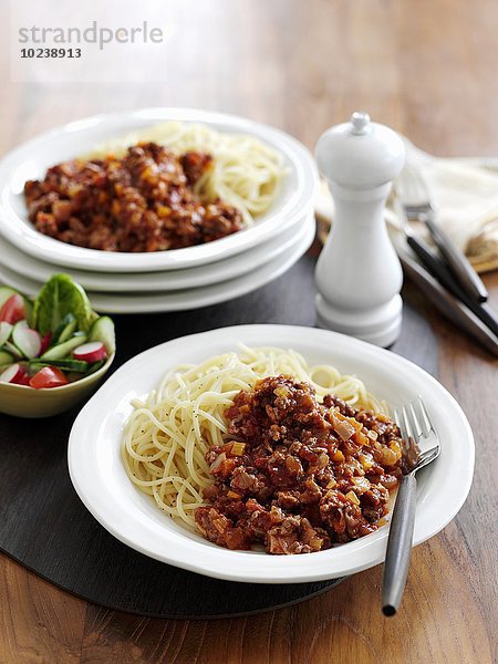 Spaghetti alla bolognese (Nudeln mit Fleischsauce  Italien)
