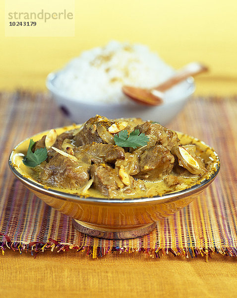 Lamm Curry Currypulver Joghurt Currygericht Curry