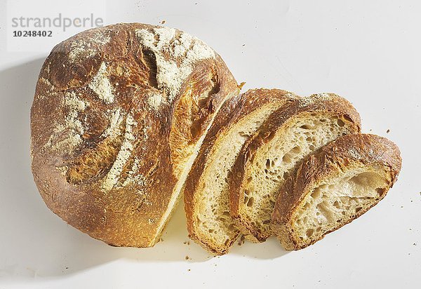 Brot Brotlaib aufgeschnitten