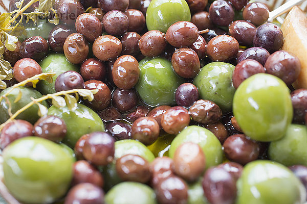 Nahaufnahme der Oliven