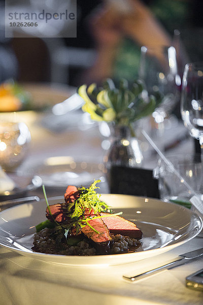 Rucola Hochzeit grüßen Spargel Gerste Rindfleisch Rind