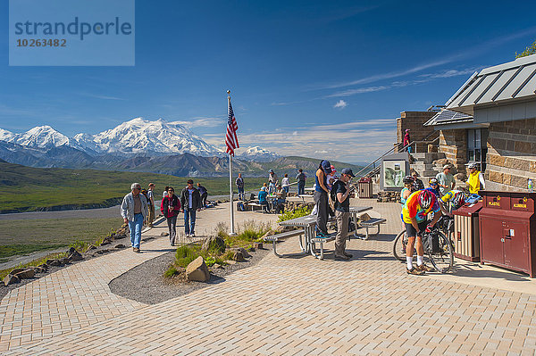 Landschaftlich schön landschaftlich reizvoll Fröhlichkeit Tag Sommer Tourist Hintergrund Sonnenlicht Mount McKinley