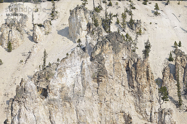 Vereinigte Staaten von Amerika USA Ehrfurcht Yellowstone Nationalpark Schlucht Wyoming