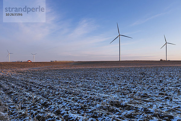 Windturbine Windrad Windräder Amerika Verbindung Iowa