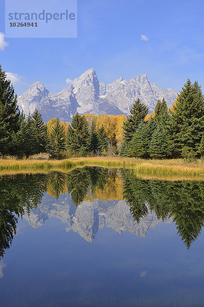 Vereinigte Staaten von Amerika USA Berg Herbst landen Wyoming
