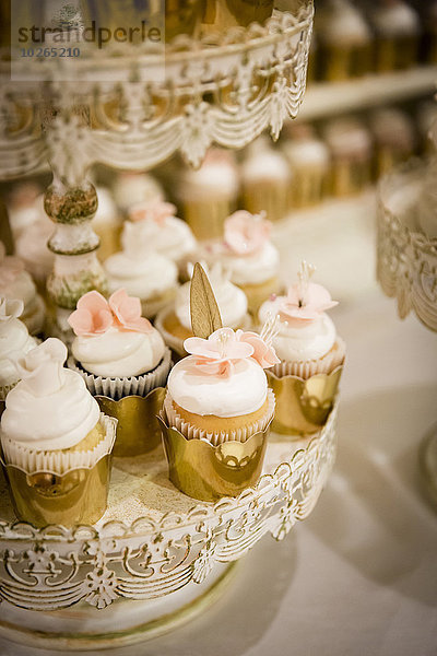 Hochzeit Gold Gewürzvanille Vanille cupcake