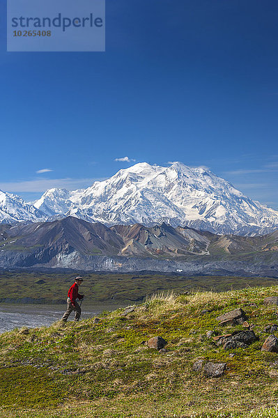 Sommer Hügel frontal wandern Mount McKinley