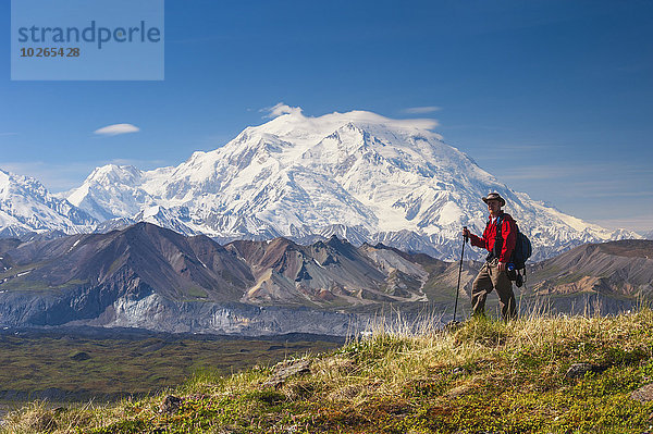 Sommer Hügel frontal wandern Mount McKinley