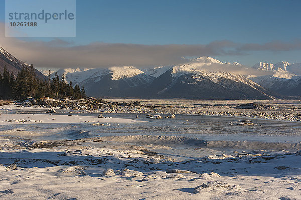 nahe Winter Eis Koch Holzschuh Anchorage Meeresarm