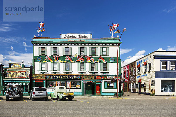 Sommer Hotel Alaska British Columbia Kanada Kneipe