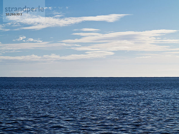 Wolke Himmel über Meer blau Balearen Balearische Inseln Mallorca Spanien