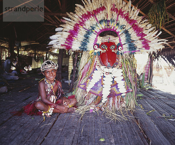 Hintergrund Fluss Zeremonie jung Mädchen Papua-Neuguinea